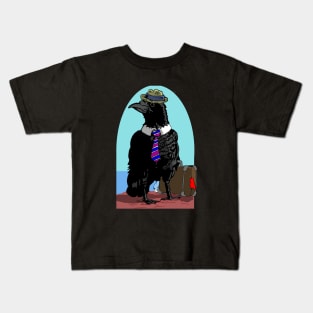 Crow on vacation Kids T-Shirt